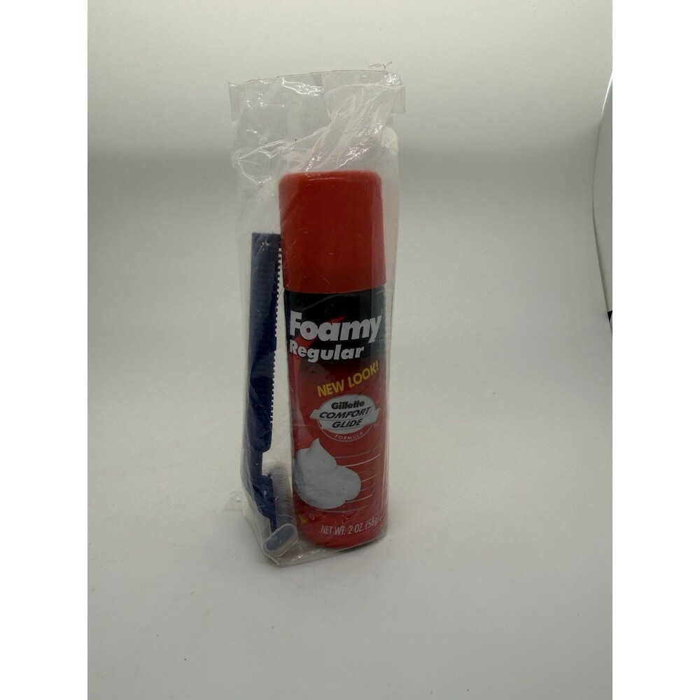 Gillette For Men Razor And Shave Foam 2oz, Perfect Set For Traveling, AIRBNB New